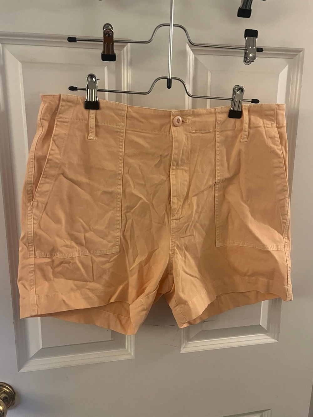 KULE Peach Utility Bermuda Shorts
